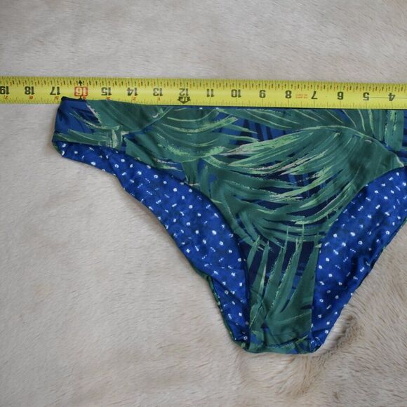 Carve Designs Sanitas Tropical Print Reversable Polka Dot Bikini Bottoms Size XL - Picture 5 of 11